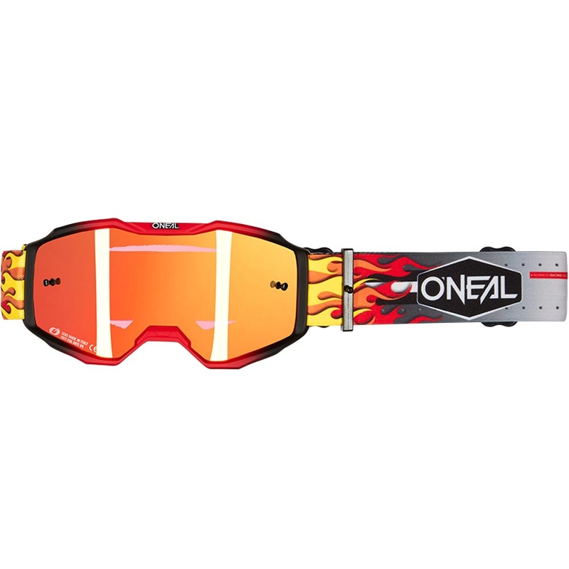 O'Neal B-10 HR kindermotocrossbril in meerdere kleuren met iridiumrood plexiglas
