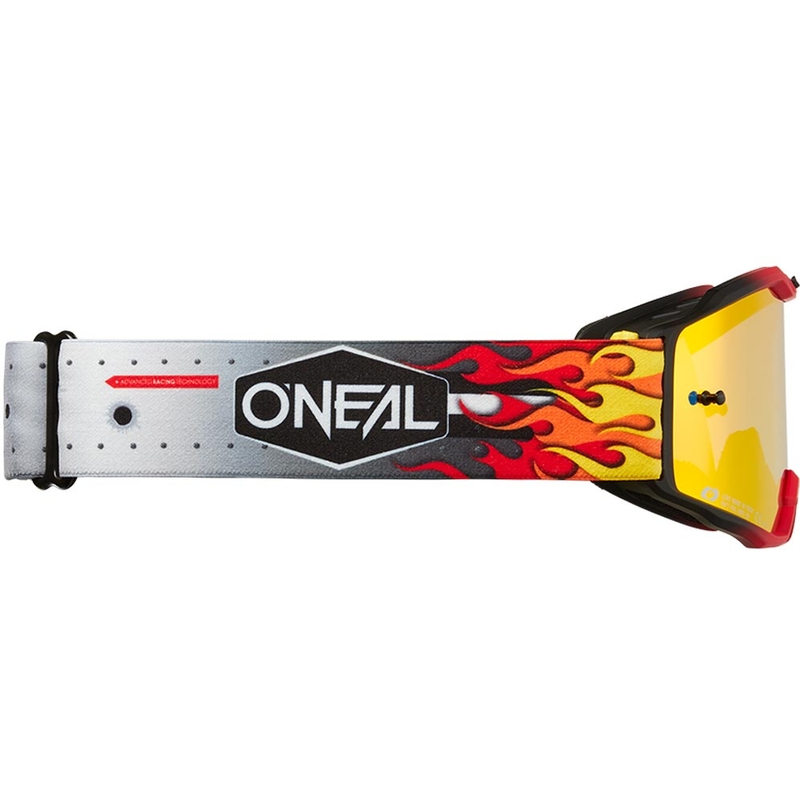 O'Neal B-10 HR kindermotocrossbril in meerdere kleuren met iridiumrood plexiglas