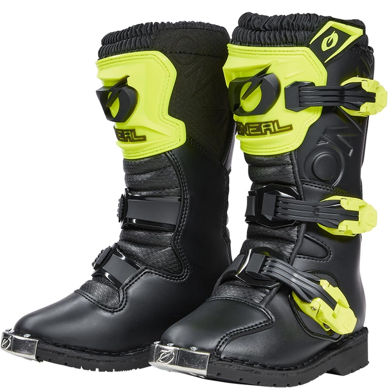 O'Neal Rider PRO kindermotocrosslaarzen zwart-fluor geel