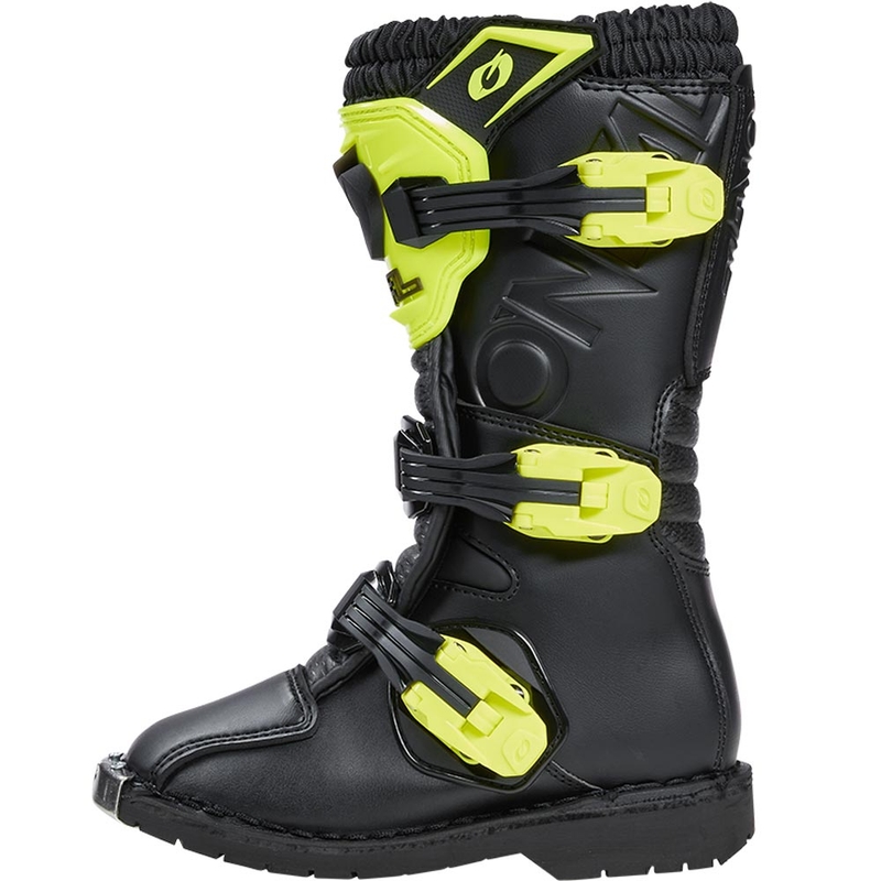 O'Neal Rider PRO kindermotocrosslaarzen zwart-fluor geel