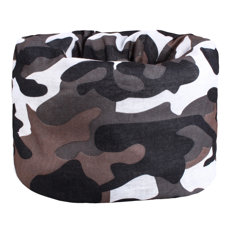 Multifunctionele motorsjaal RSA Camo grijs