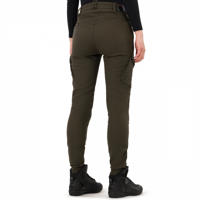 Dames motorjeans Shima Recon groen