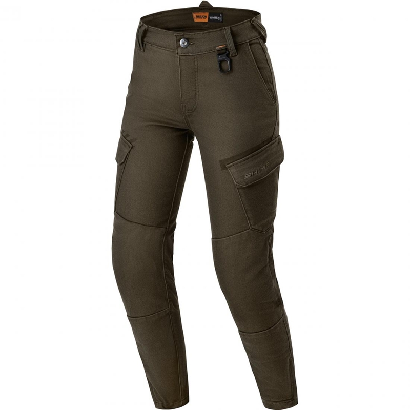 Dames cropped motorjeans Shima Recon groen