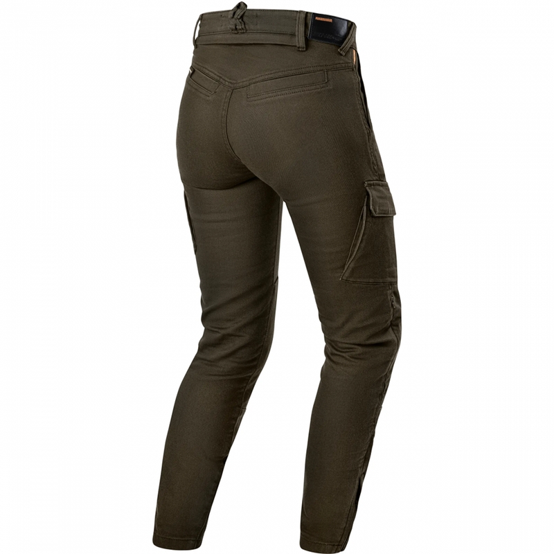 Dames cropped motorjeans Shima Recon groen