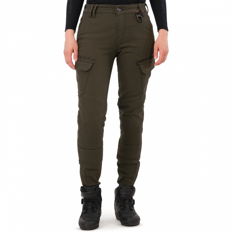Dames cropped motorjeans Shima Recon groen