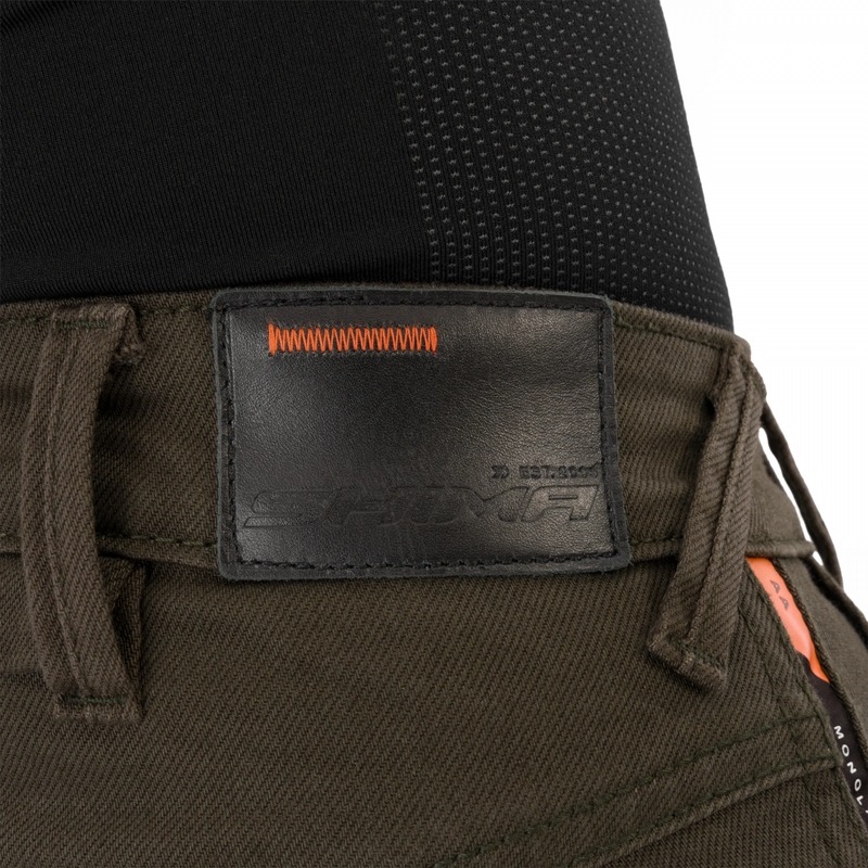 Dames cropped motorjeans Shima Recon groen