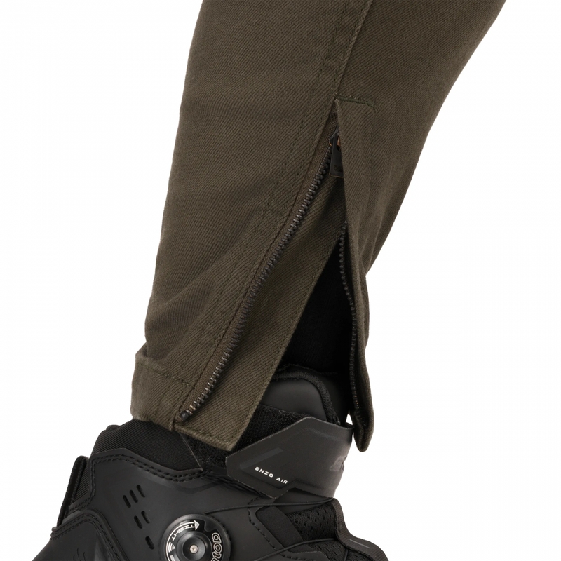 Dames cropped motorjeans Shima Recon groen