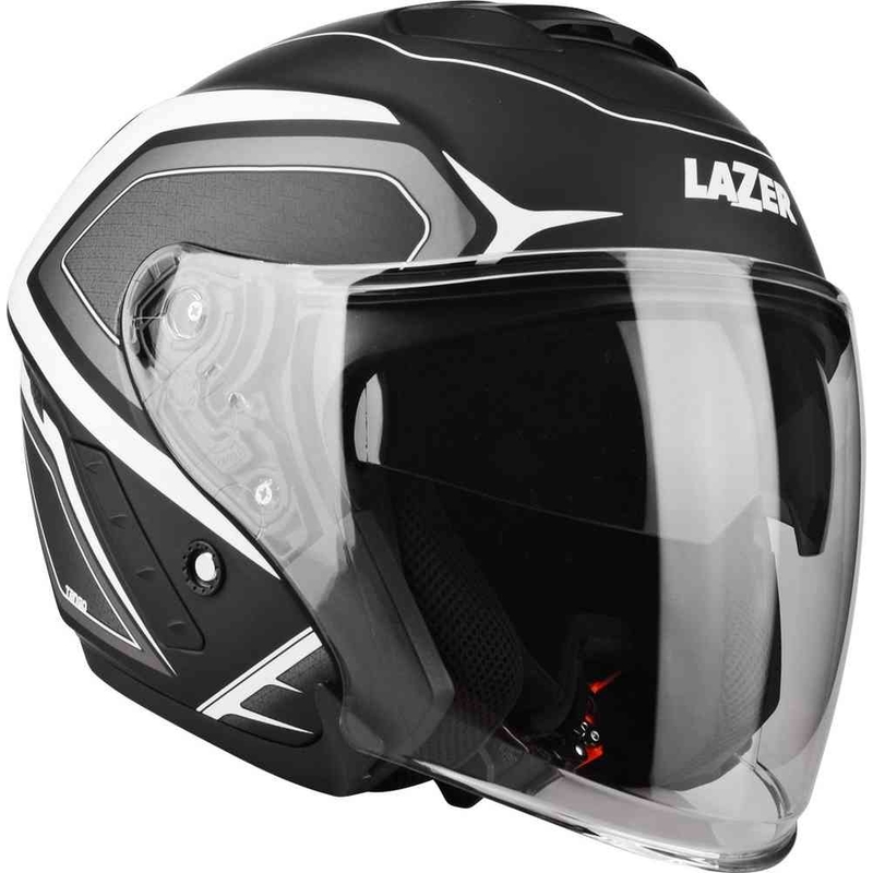 Open motorhelm Lazer Tango Hexa zwart/wit