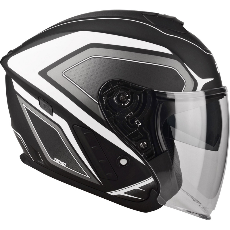 Open motorhelm Lazer Tango Hexa zwart/wit