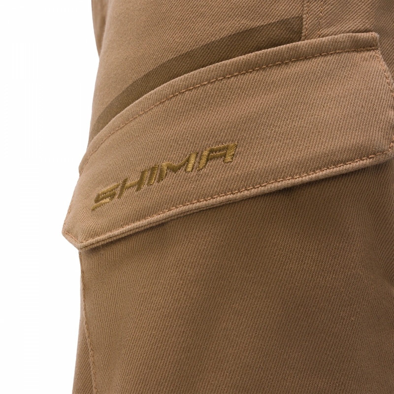 Shima Recon extended motorjeans zand
