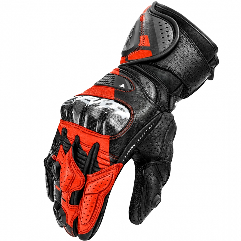 Motorhandschoenen Shima RS-3 fluorescerend rood