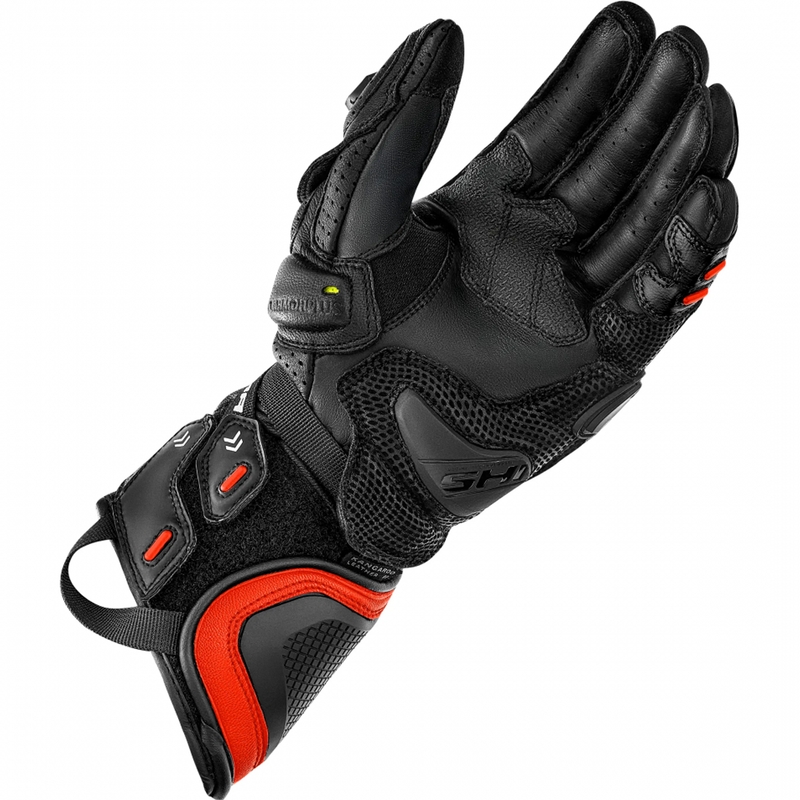 Motorhandschoenen Shima RS-3 fluorescerend rood
