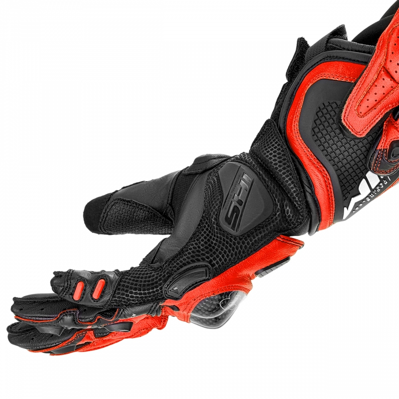 Motorhandschoenen Shima RS-3 fluorescerend rood