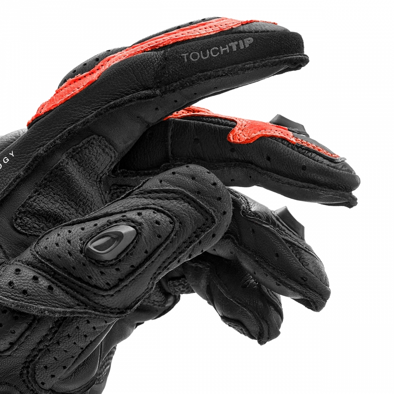 Motorhandschoenen Shima RS-3 fluorescerend rood