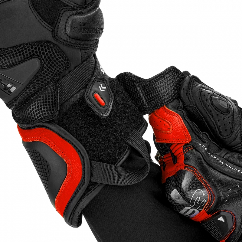 Motorhandschoenen Shima RS-3 fluorescerend rood