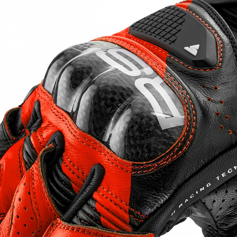 Motorhandschoenen Shima RS-3 fluorescerend rood