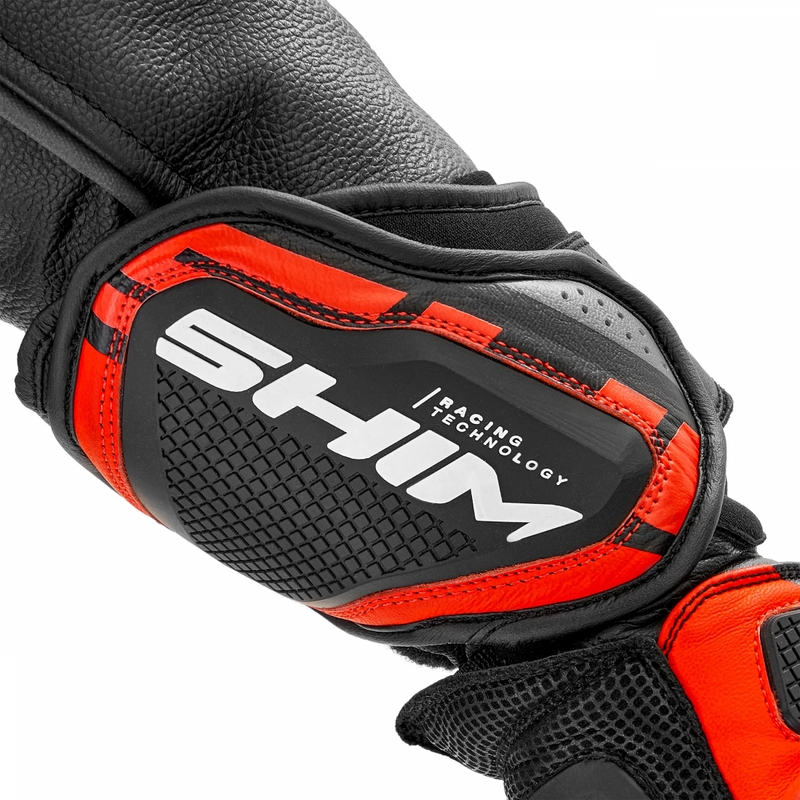 Motorhandschoenen Shima RS-3 fluorescerend rood
