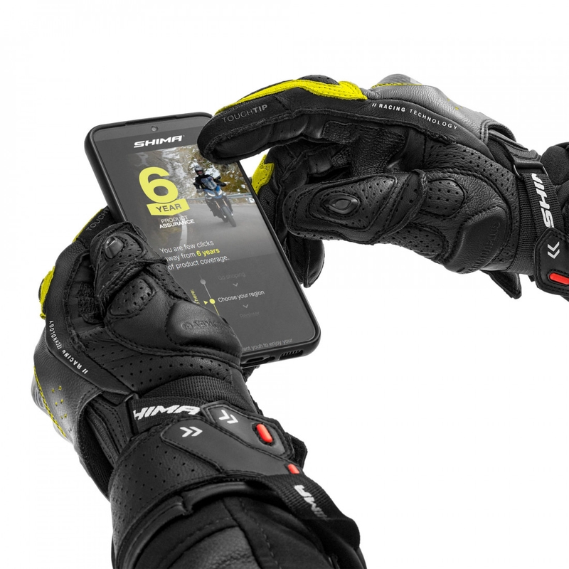 Shima RS-3 motorhandschoenen fluorescerend geel