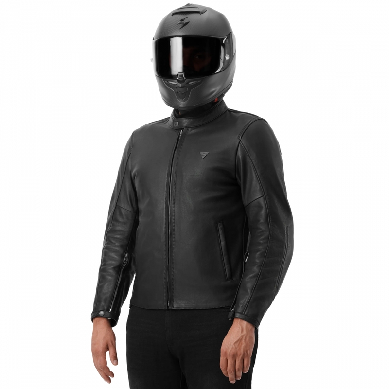 Leren motorjas Shima Hunter 3.0 zwart