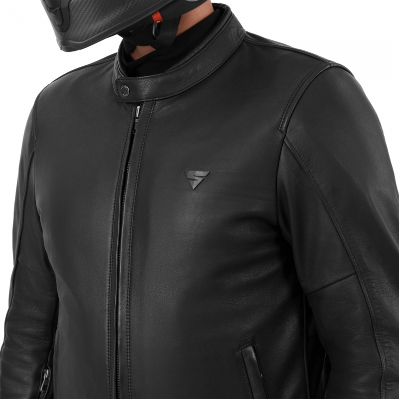Leren motorjas Shima Hunter 3.0 zwart