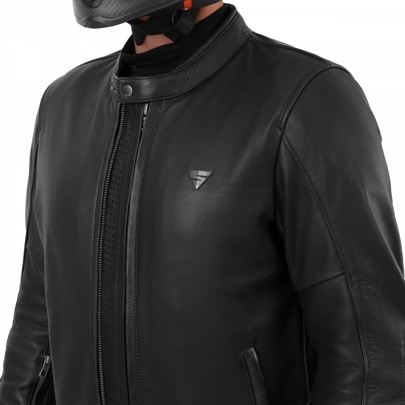 Leren motorjas Shima Hunter 3.0 zwart