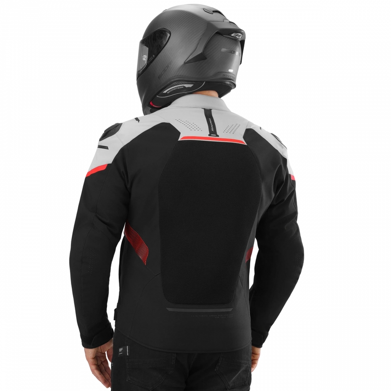Shima STX Air motorjas grijs-rood