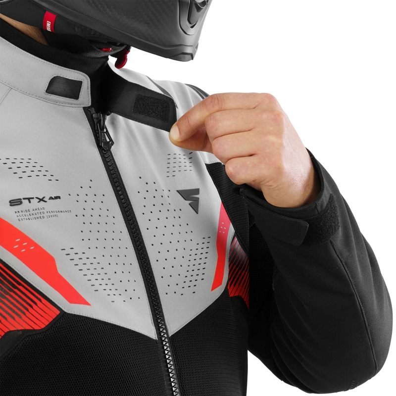 Shima STX Air motorjas grijs-rood