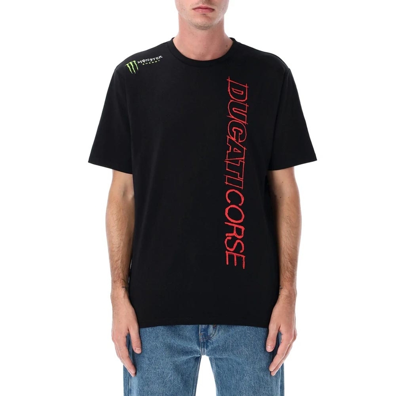 Ducati Corse Monster Energy T-shirt met logo in zwart