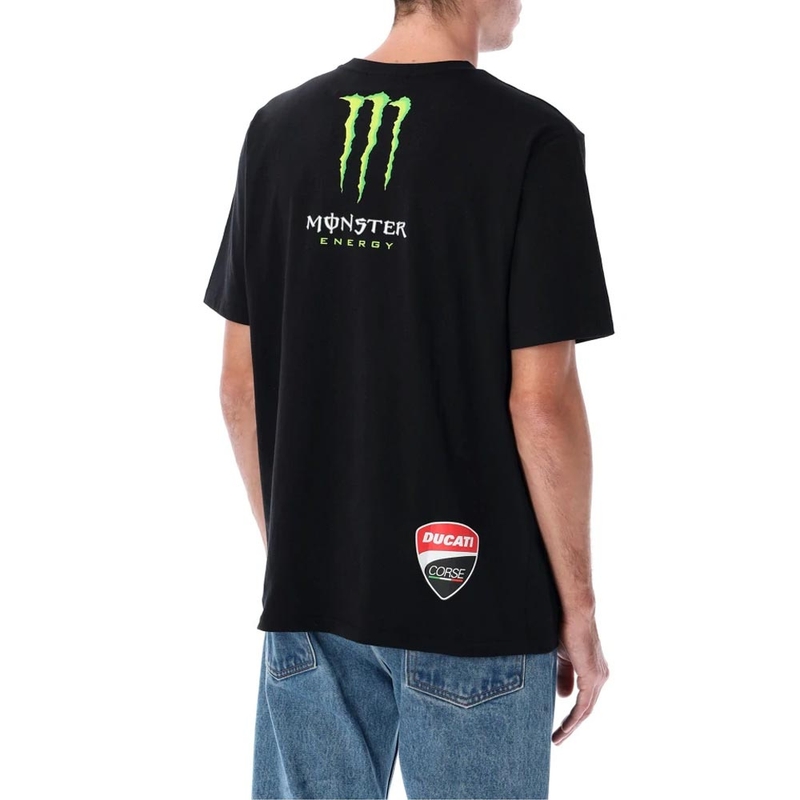 Ducati Corse Monster Energy T-shirt met logo in zwart