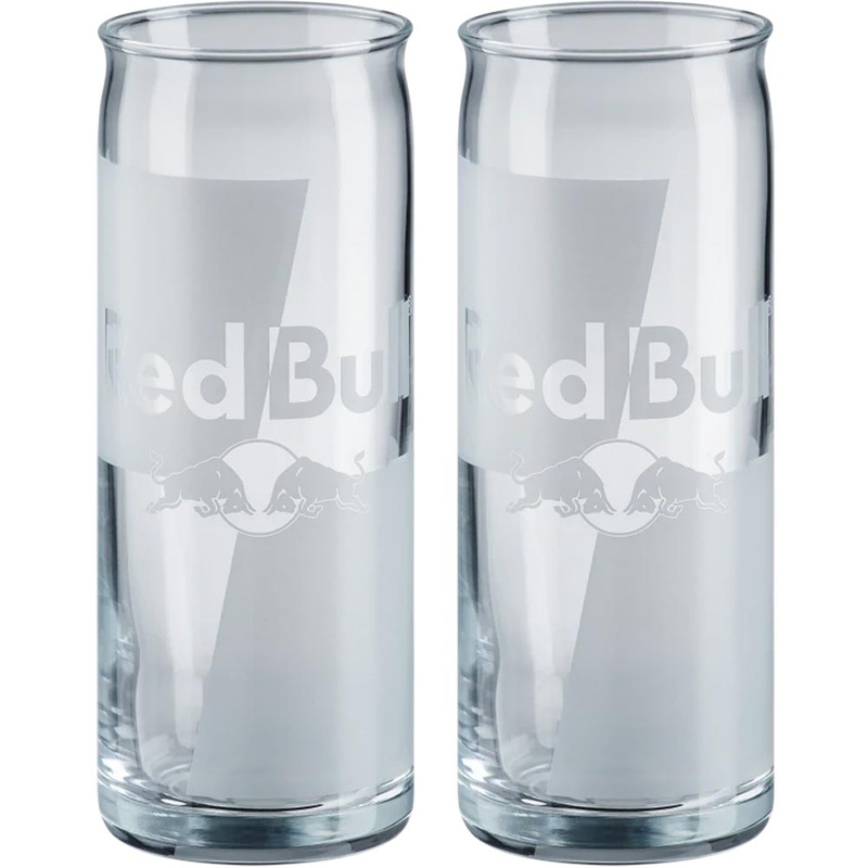Set Red Bull-glazen met logo, 2 x 250 ml