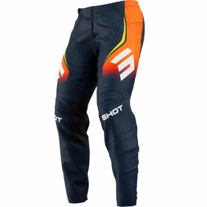Shot Devo Future motorcrossbroek blauw-oranje