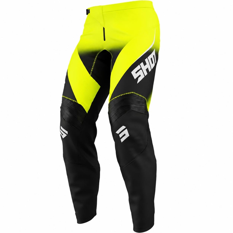 Motocrossbroek Shot Draw Clash fluorescerend geel