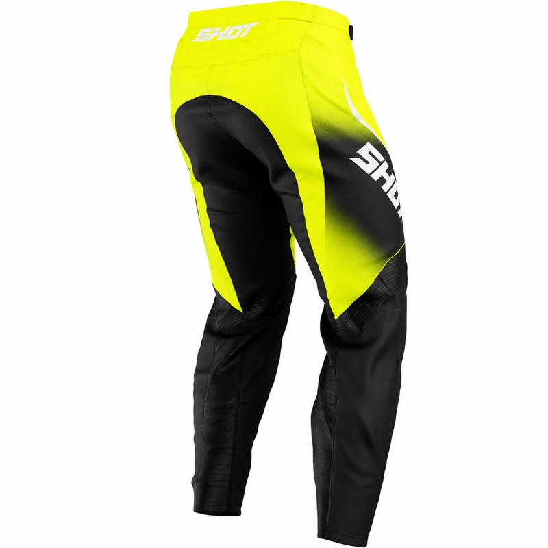 Motocrossbroek Shot Draw Clash fluorescerend geel