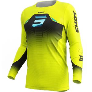 Motocrossshirt Shot Aerolite Phase fluorescerend geel