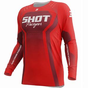 Motocross shirt Foto Contact Stream rood