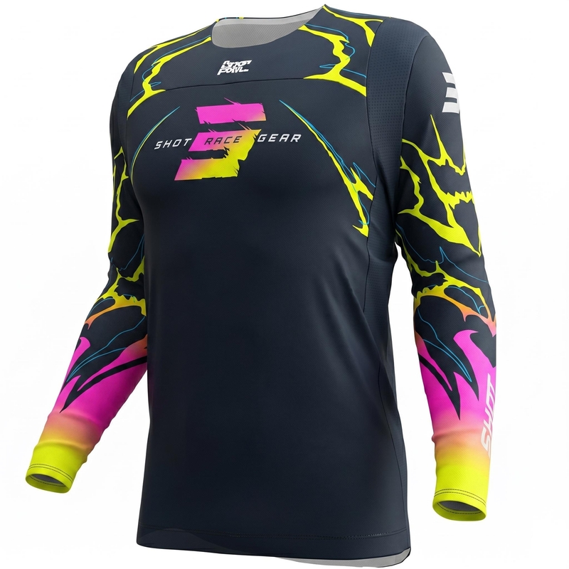 Shot Contact Rac motorcross shirt blauw