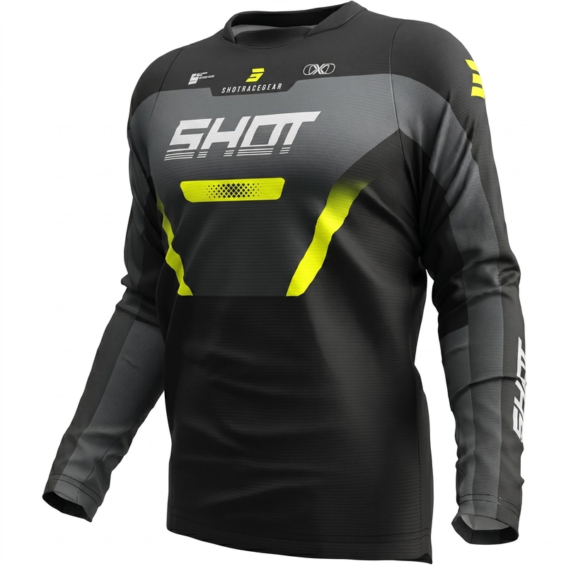 Motocrossshirt Shot Devo Struck grijs