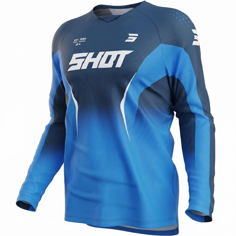 Shot Draw Clash motorcrossshirt blauw