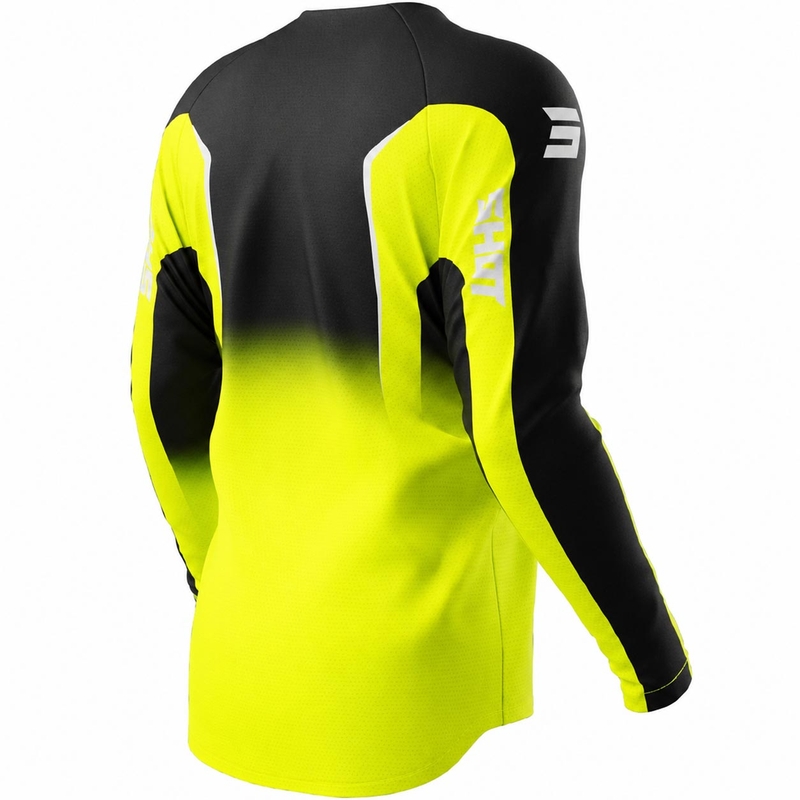 Motocrossshirt Shot Draw Clash fluorescerend geel