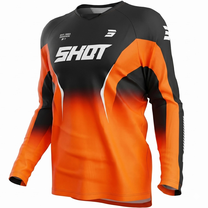 Motocross shirt Shot Draw Clash oranje