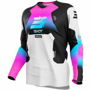 Shot Draw Rocket kinder motorcross shirt roze
