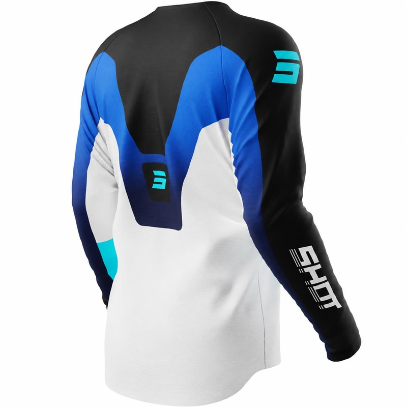 Shot Draw Struck kinder motorcross shirt blauw