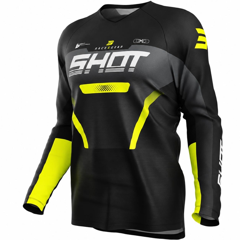 Shot Draw Struck kindermotocrossshirt grijs