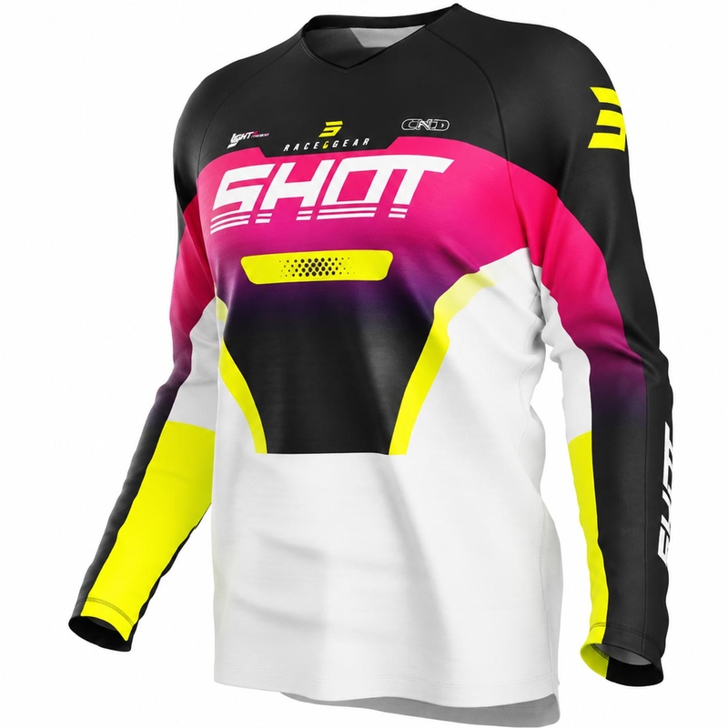 Shot Draw Struck kinder motorcross shirt roze