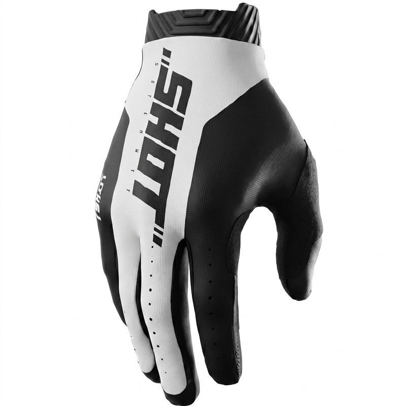 Shot Lite Skin motocrosshandschoenen zwart-wit