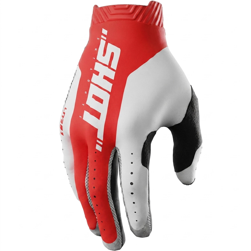 Shot Lite Skin motorcrosshandschoenen rood