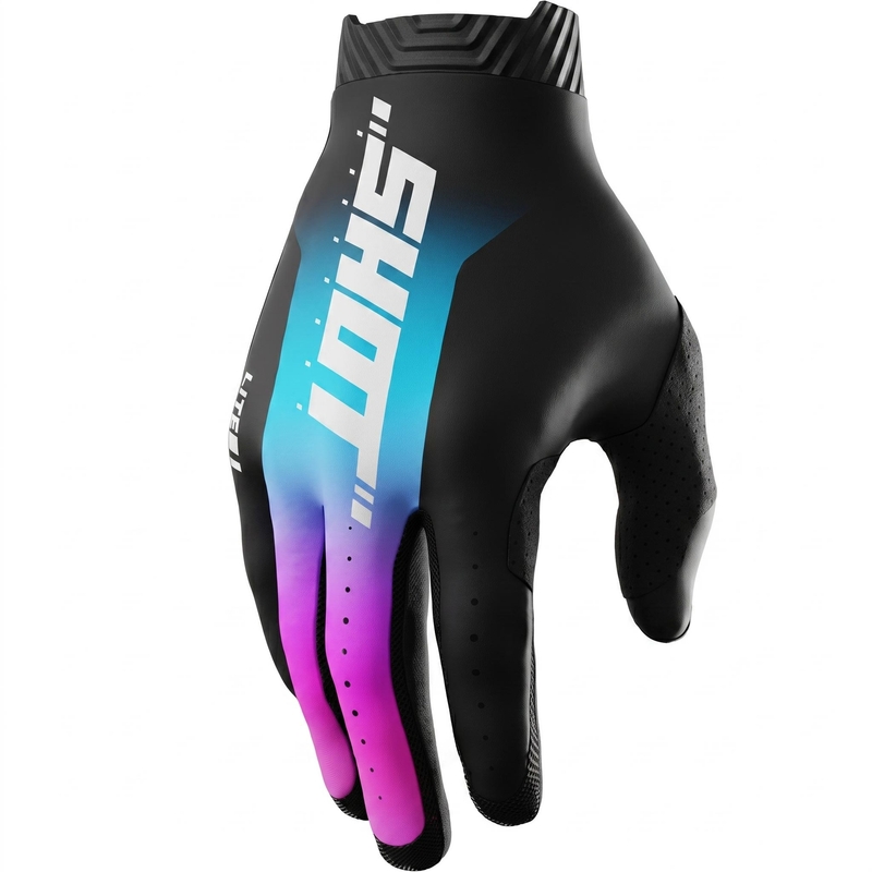 Shot Lite Skin motorcrosshandschoenen blauw-roze