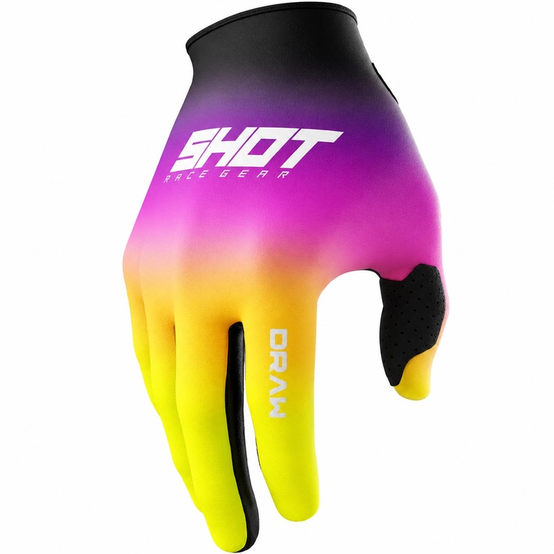 Motocrosshandschoenen Shot Draw Shade roze-fluor geel