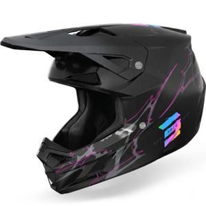 Shot Speed Race motorcrosshelm parelzwart