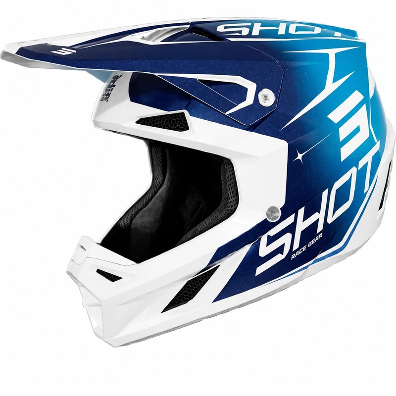 Shot Speed Side motorcrosshelm parelblauw